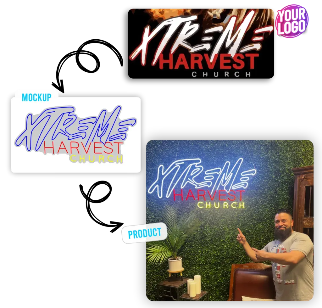 custom logo neon signs