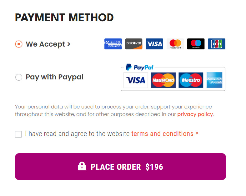 createneon payment method