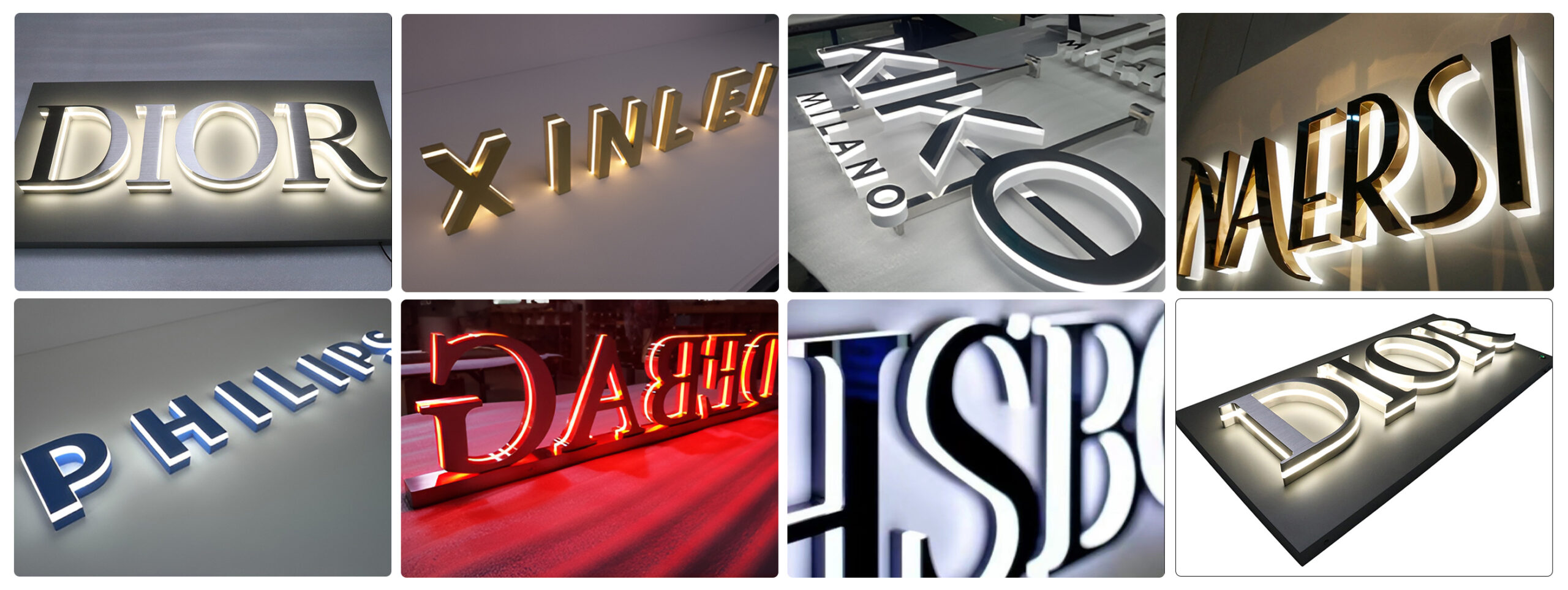 custom sidelit signs for business