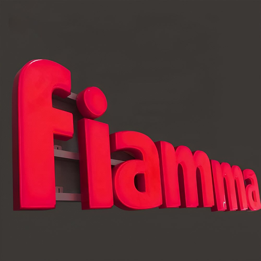 painted solid acrylic letters